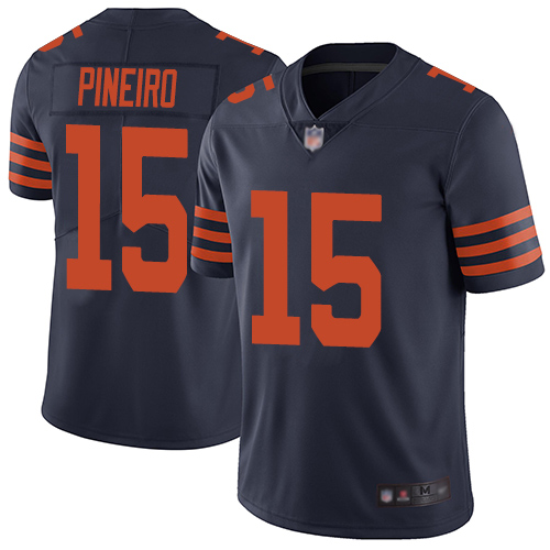 Chicago Bears Limited Navy Blue Men Eddy Pineiro Jersey NFL Football #15 Rush Vapor Untouchable->chicago bears->NFL Jersey